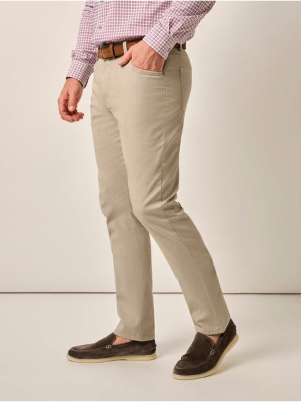 johnnie-O Slim Straight Khaki Chinos (33)